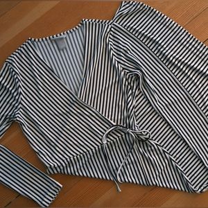 H&M Striped Midi Dress